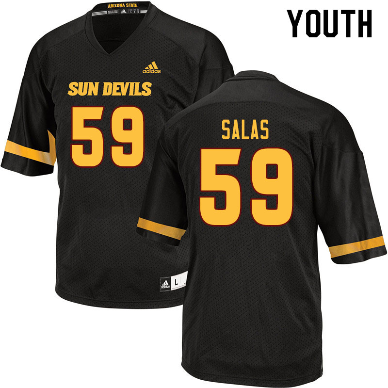 Youth #59 Marco Salas Arizona State Sun Devils College Football Jerseys Sale-Black
